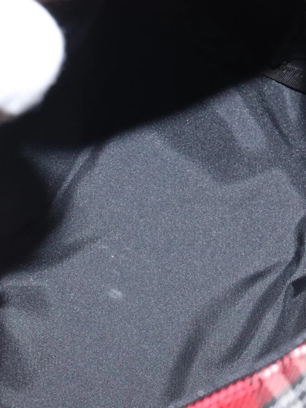 BURBERRY Nova Check Hand Bag Nylon Red Auth 118031 - Picture 12 of 16